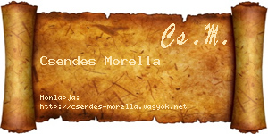 Csendes Morella névjegykártya